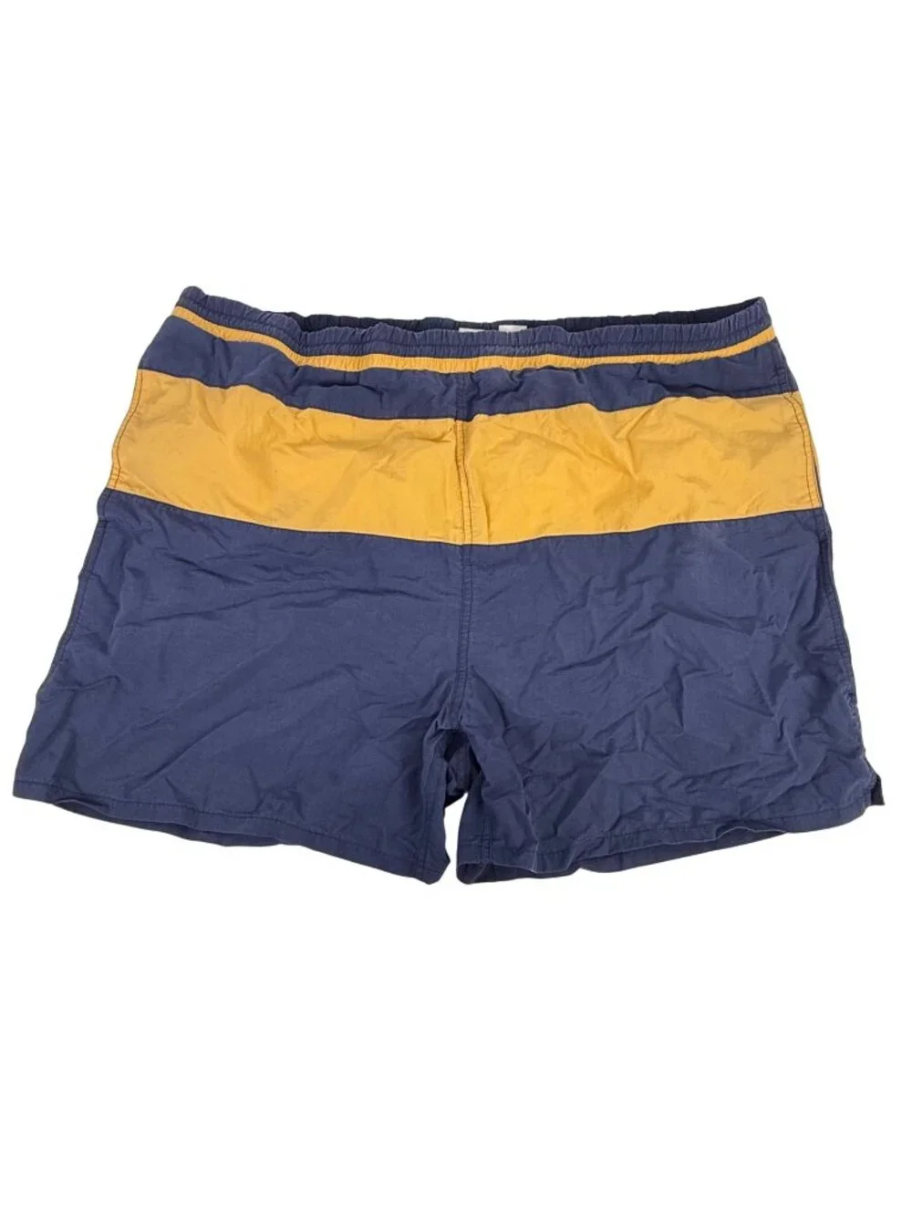 Pro Spirit Men's Color-Block Swim Trunks Navy/Gold Size XL